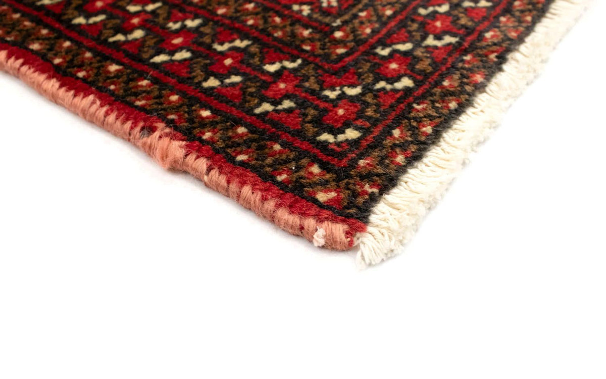 Loper Turkaman tapijt - 100 x 50 cm - rood