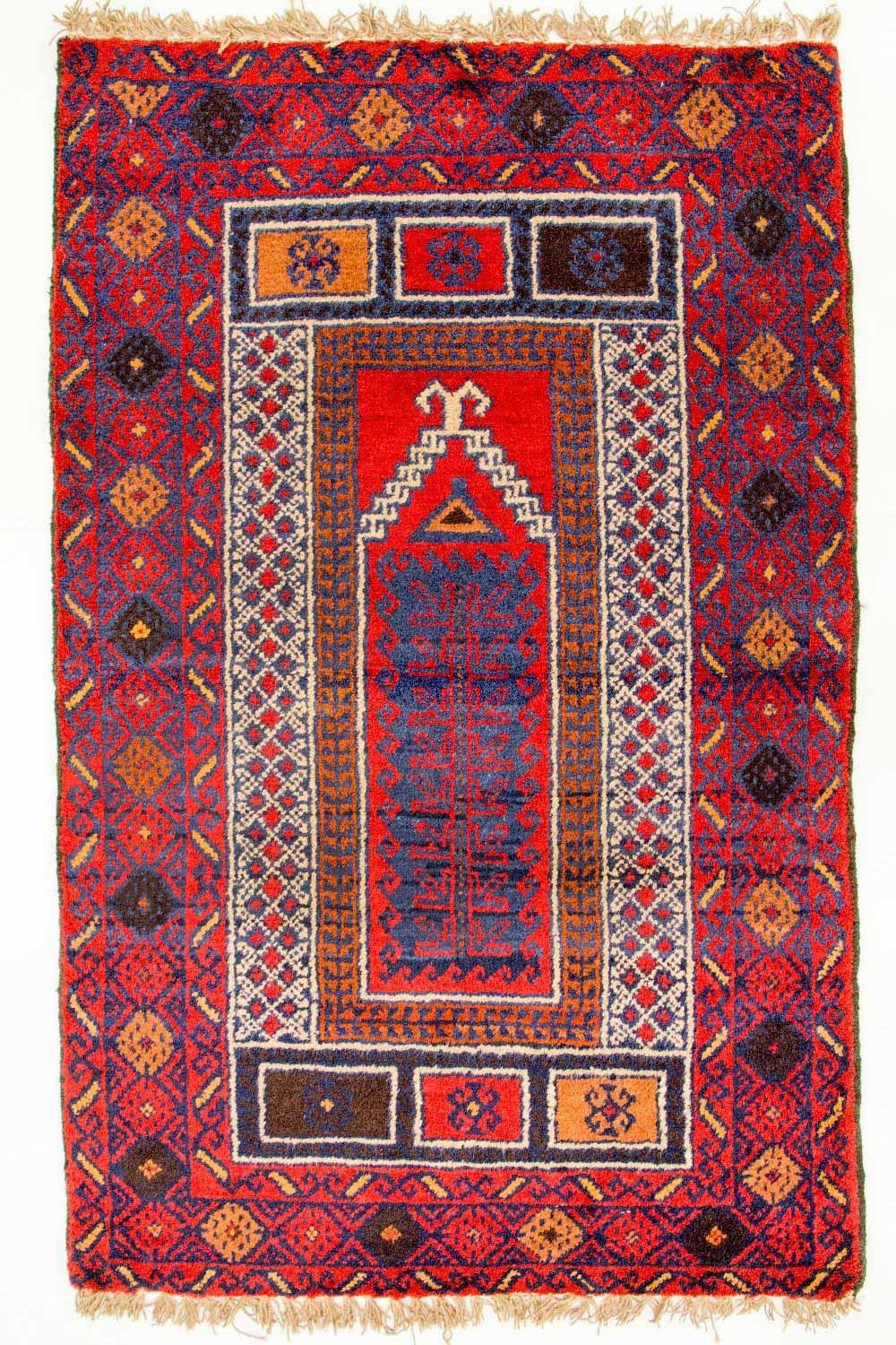 Baluch tapijt - 125 x 79 cm - rood