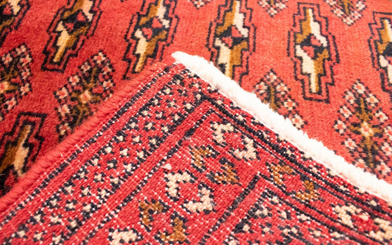 Loper Turkaman tapijt - 100 x 50 cm - rood