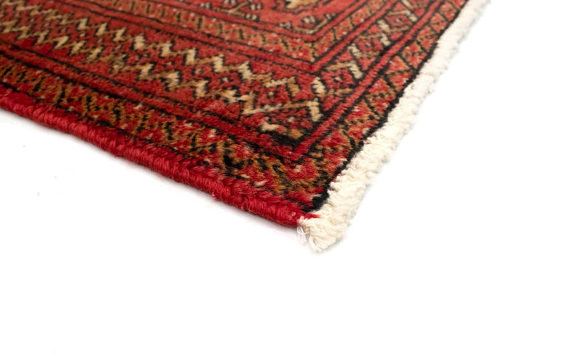 Loper Turkaman tapijt - 100 x 50 cm - rood