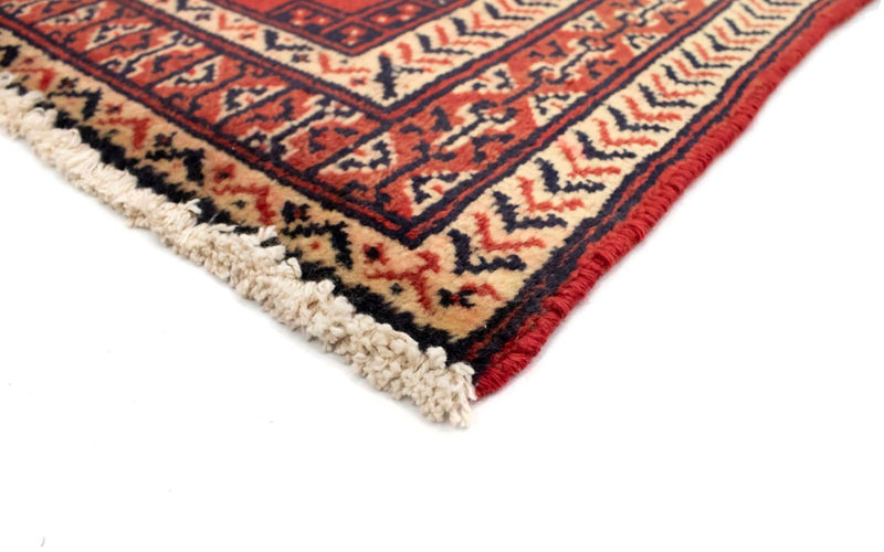 Loper Turkaman tapijt - 100 x 50 cm - rood
