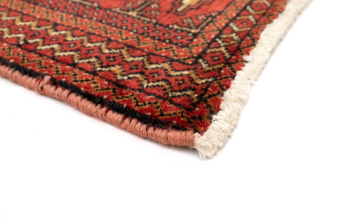 Loper Turkaman tapijt - 100 x 50 cm - rood