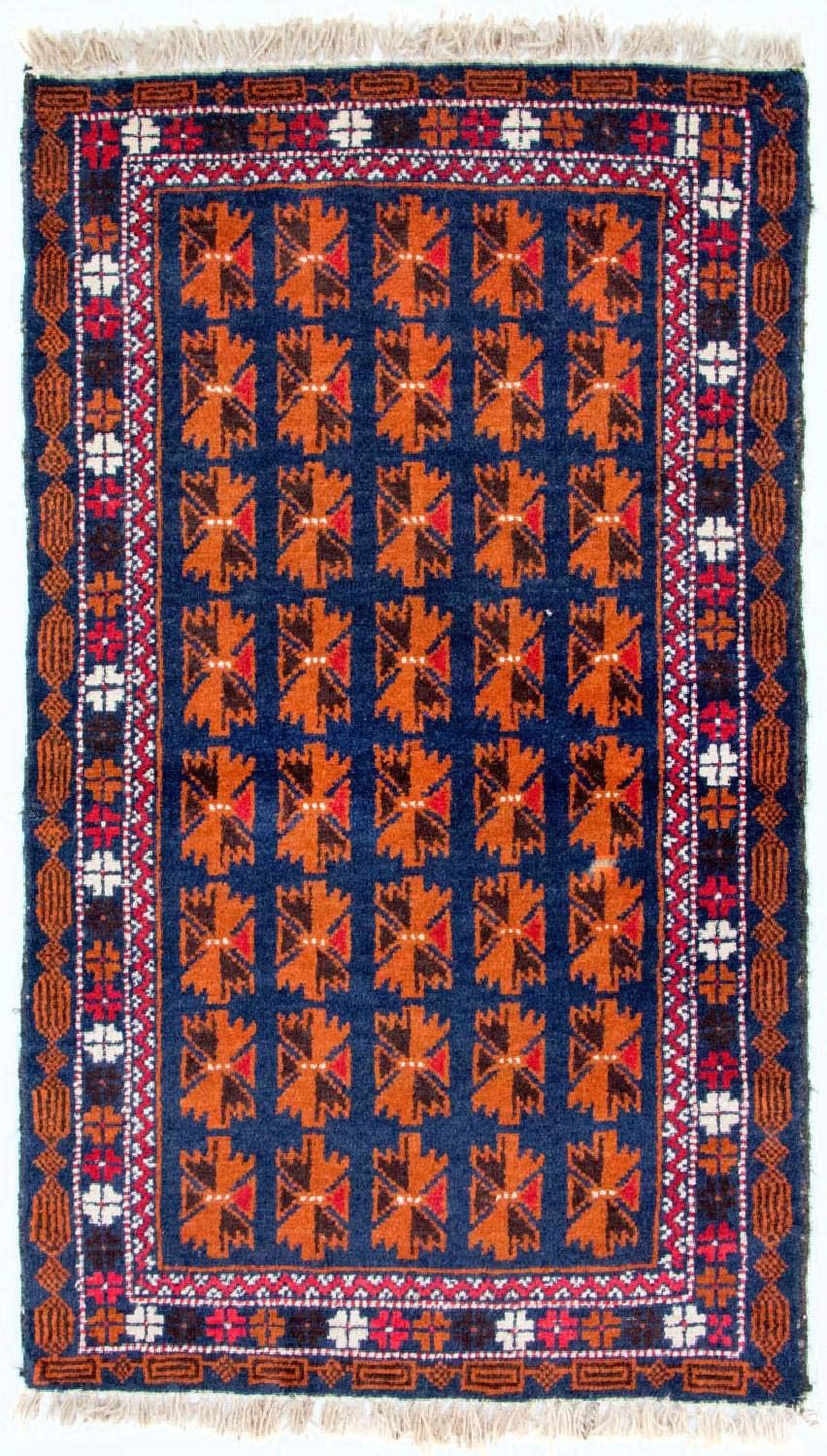 Baluch tapijt - 136 x 77 cm - blauw