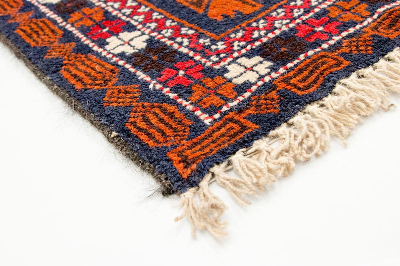 Baluch tapijt - 136 x 77 cm - blauw