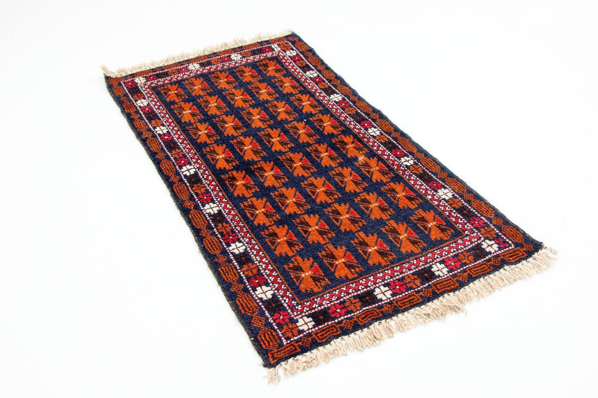 Baluch tapijt - 136 x 77 cm - blauw