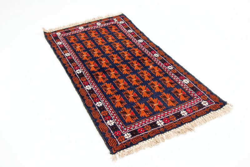 Baluch tapijt - 136 x 77 cm - blauw