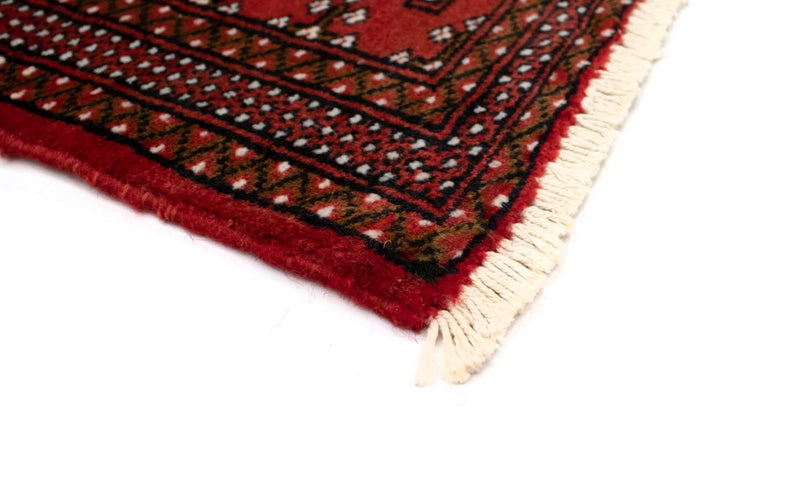Loper Turkaman tapijt - 100 x 50 cm - rood