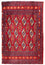 Loper Turkaman tapijt - 100 x 50 cm - rood