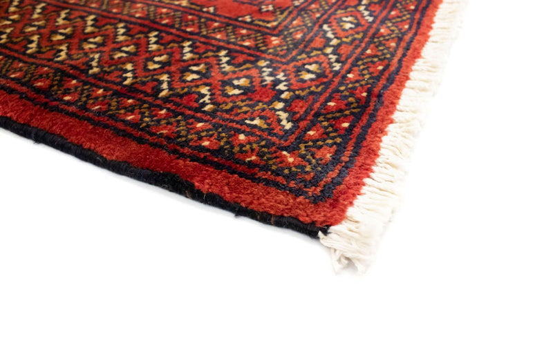 Loper Turkaman tapijt - 100 x 50 cm - rood