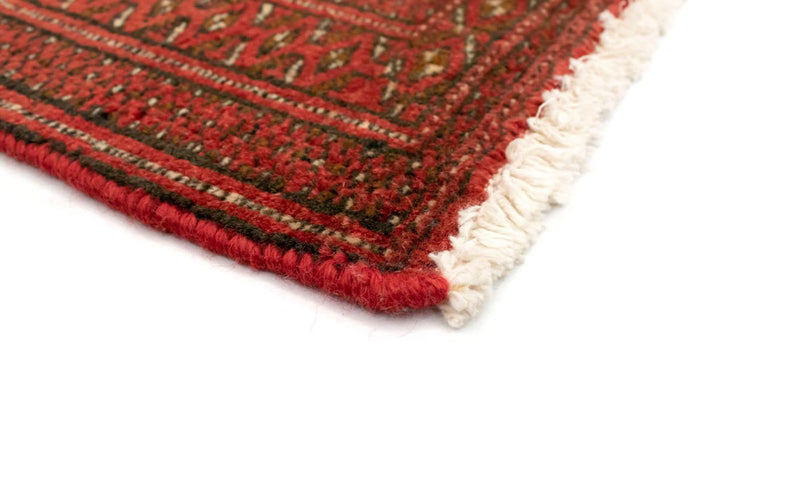 Loper Turkaman tapijt - 100 x 50 cm - rood