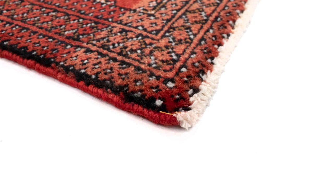 Loper Turkaman tapijt - 100 x 50 cm - rood