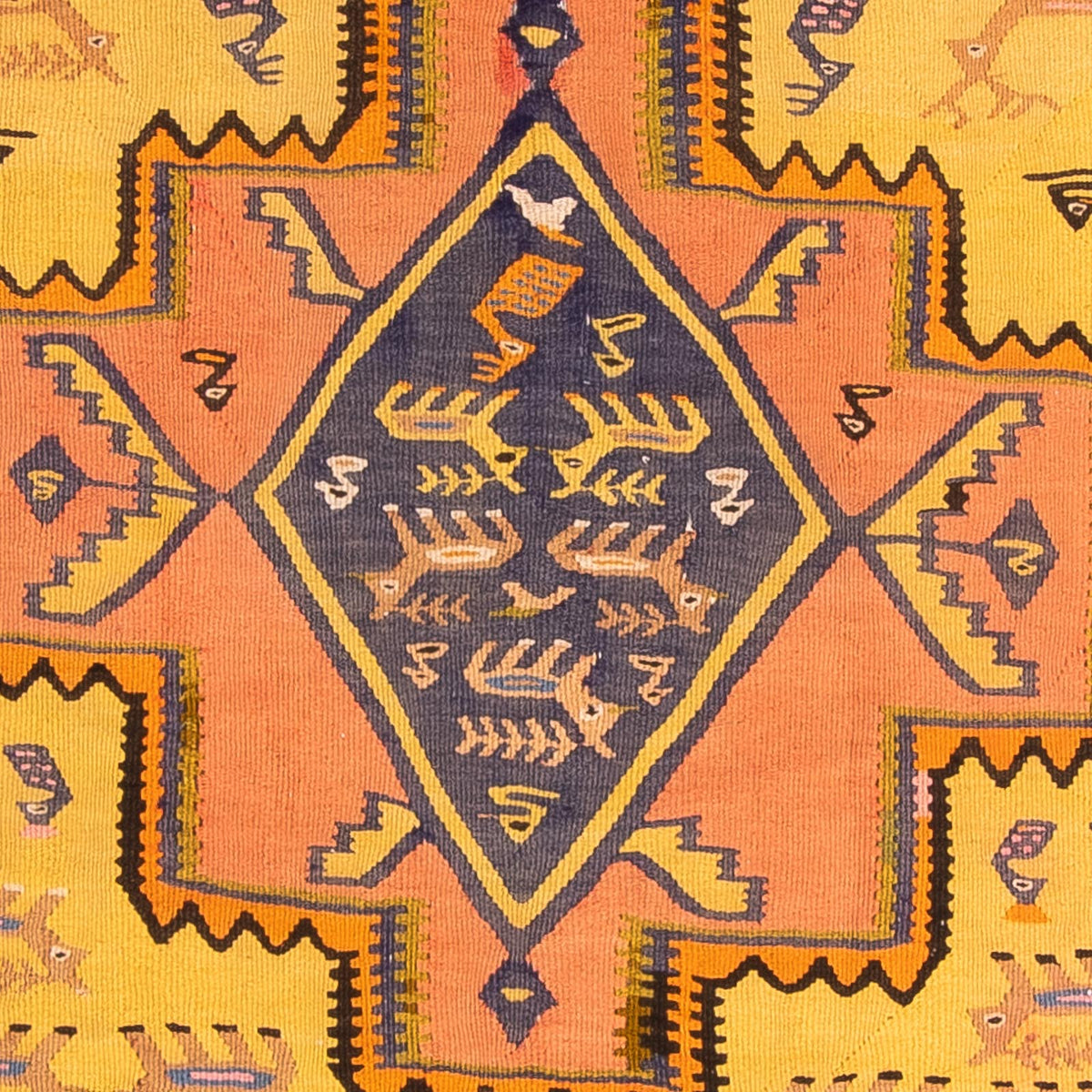 Loper Kelim tapijt - Oud - 280 x 147 cm - veelkleurig