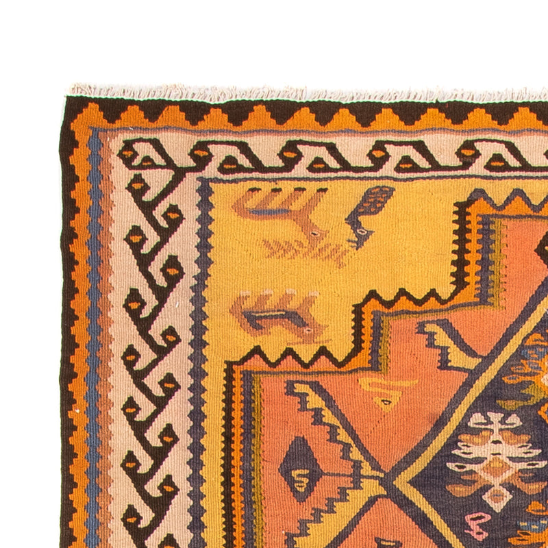 Loper Kelim tapijt - Oud - 280 x 147 cm - veelkleurig