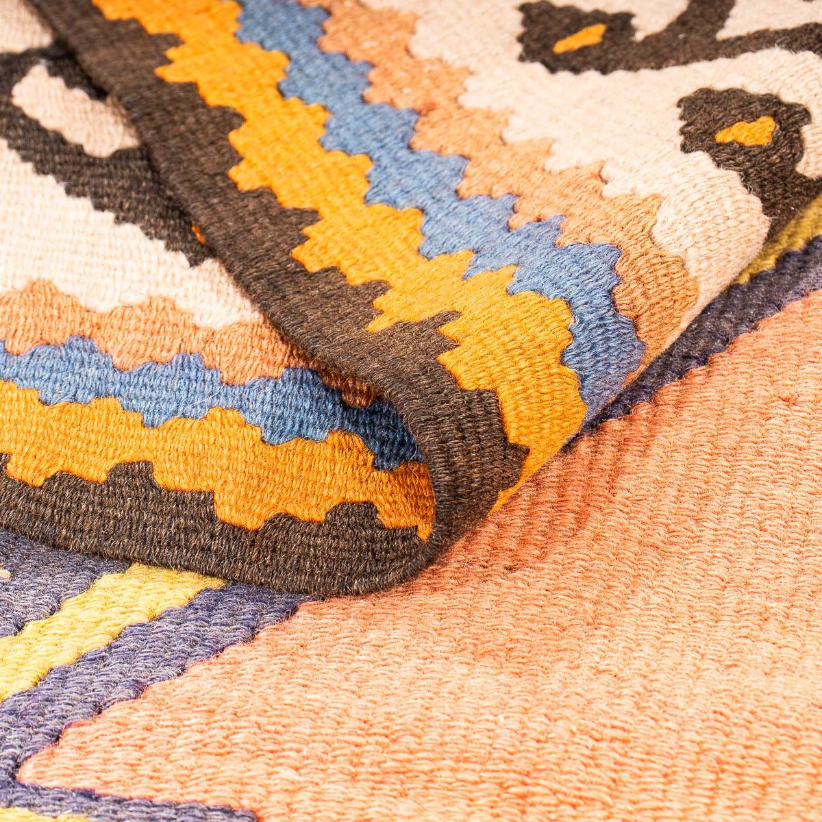 Loper Kelim tapijt - Oud - 280 x 147 cm - veelkleurig