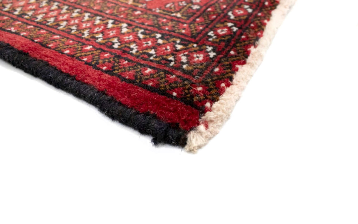 Loper Turkaman tapijt - 100 x 50 cm - rood