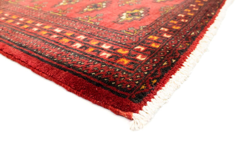 Loper Turkaman tapijt - 100 x 50 cm - rood
