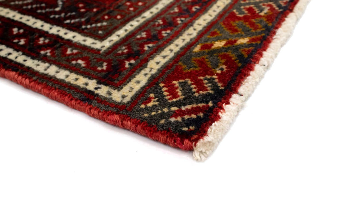 Loper Turkaman tapijt - 100 x 50 cm - rood