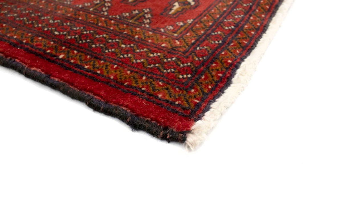 Loper Turkaman tapijt - 100 x 50 cm - rood