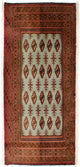 Turkaman tapijt 100x50cm - Perzisch tapijt