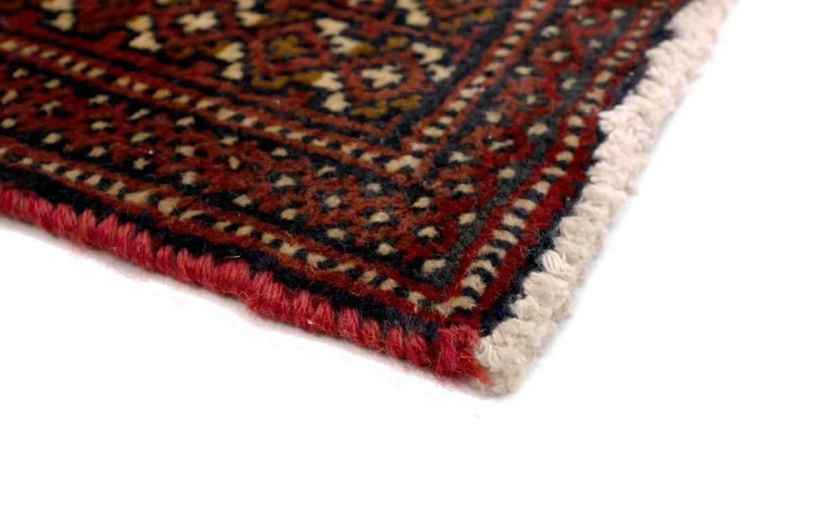 Loper Turkaman tapijt - 100 x 50 cm - rood