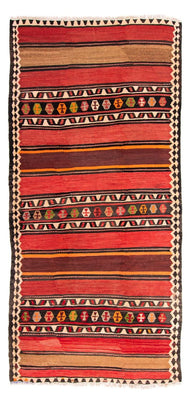 Loper Kelim tapijt - Oud - 300 x 145 cm - veelkleurig