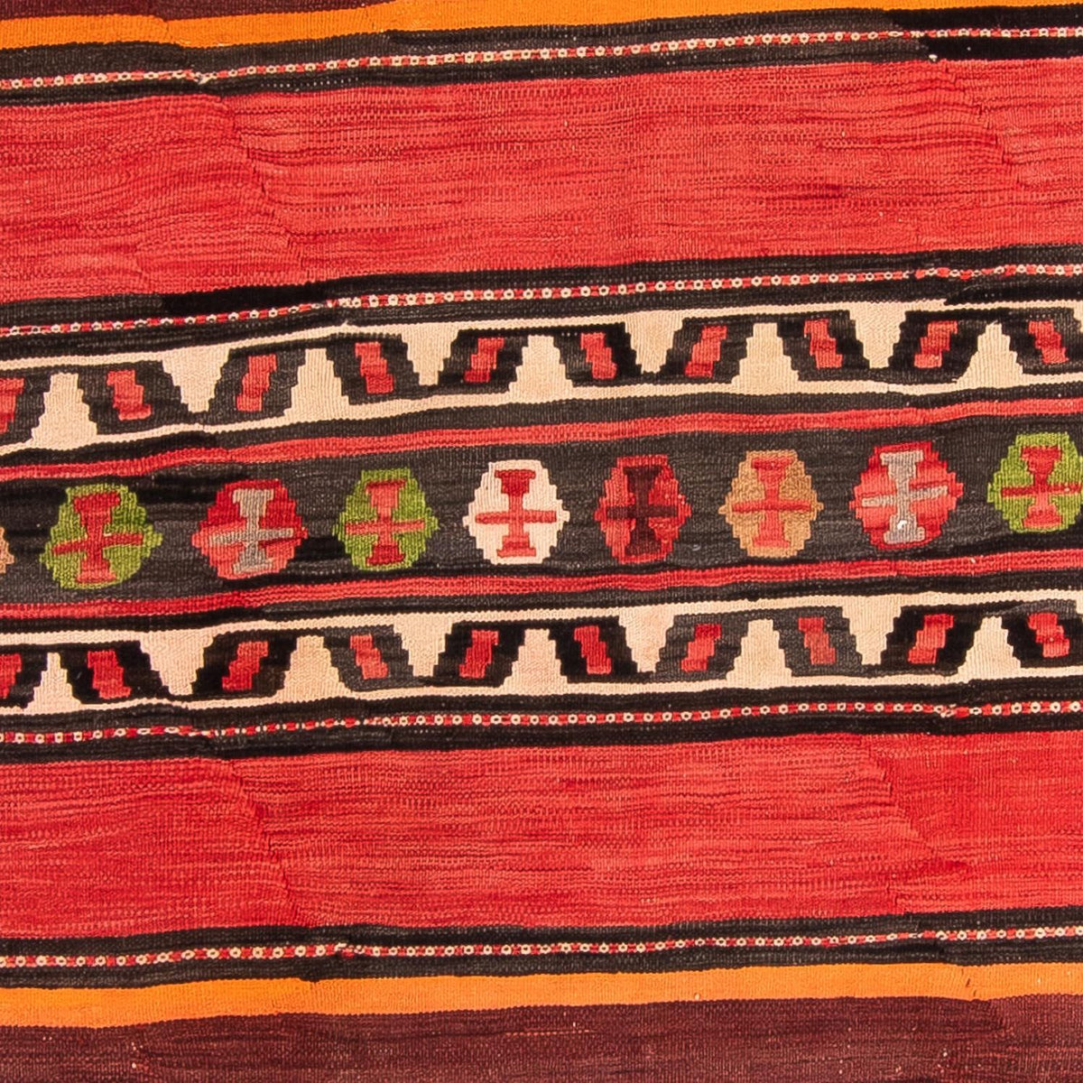 Loper Kelim tapijt - Oud - 300 x 145 cm - veelkleurig