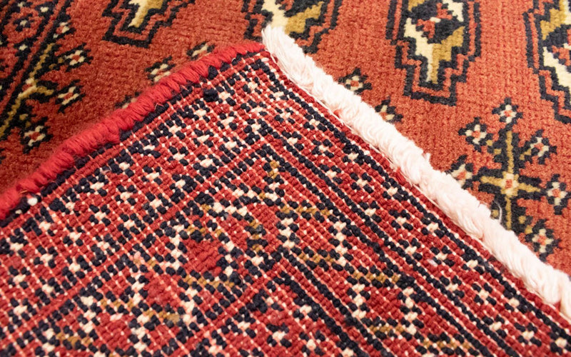 Loper Turkaman tapijt - 100 x 50 cm - roest