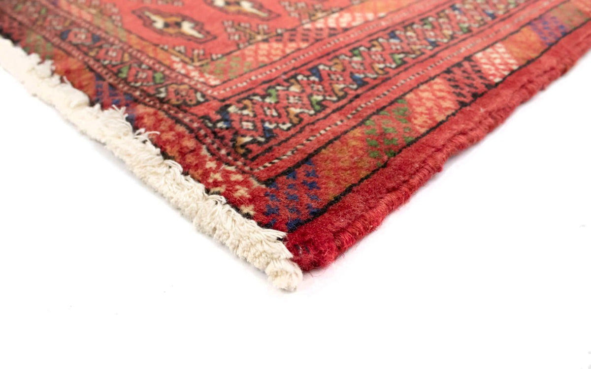 Loper Turkaman tapijt - 100 x 50 cm - rood