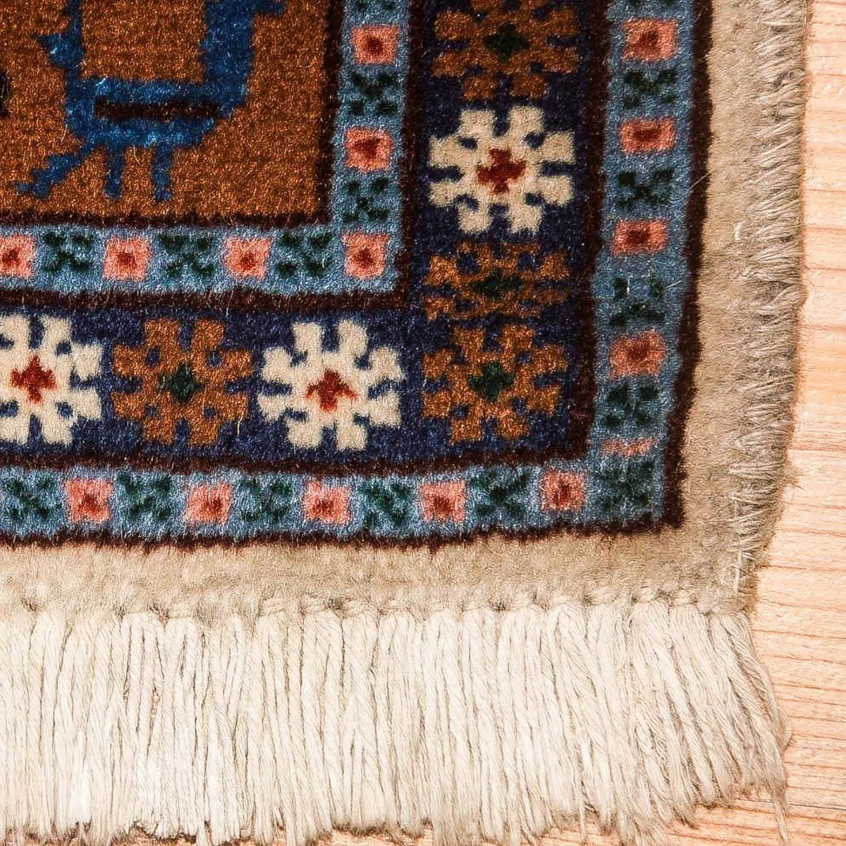 Perzisch Tapijt - Nomadisch - 55 x 39 cm - lichtbruin