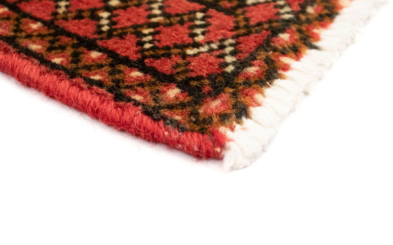 Loper Turkaman tapijt - 100 x 50 cm - rood