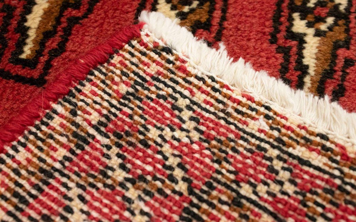 Loper Turkaman tapijt - 100 x 50 cm - rood