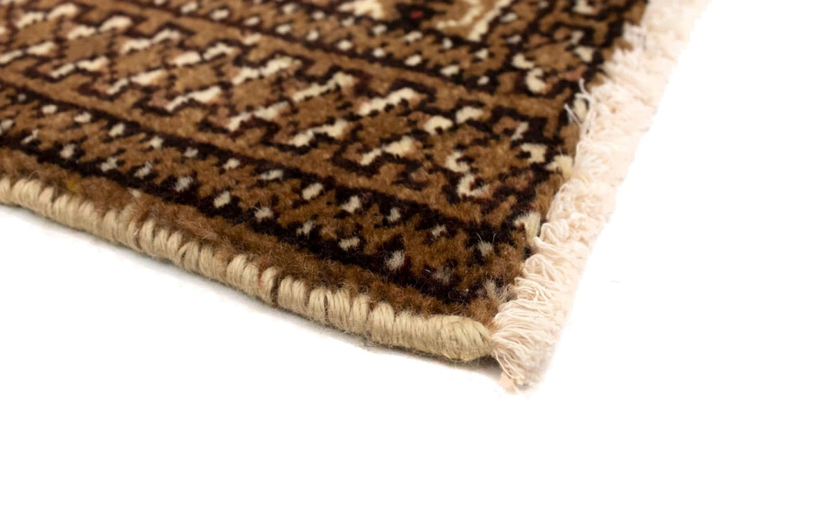 Loper Turkaman tapijt - 100 x 50 cm - veelkleurig