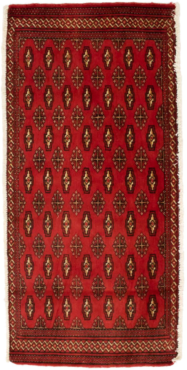 Turkaman tapijt - 130 x 60 cm - rood
