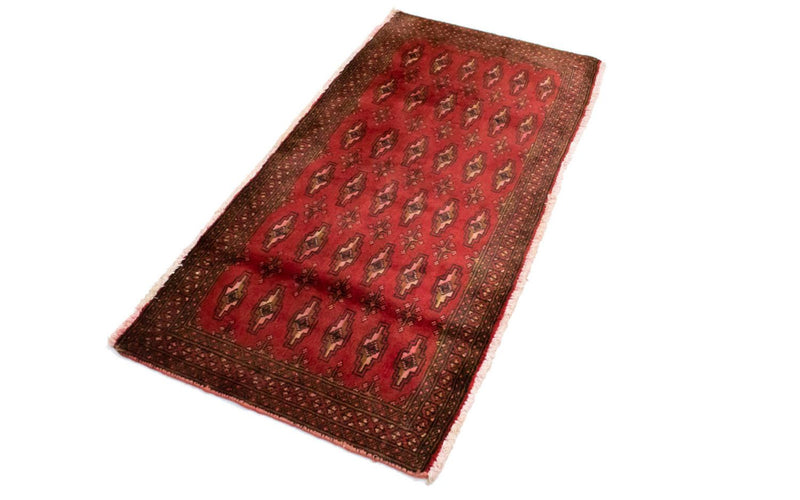 Turkaman tapijt - 130 x 60 cm - rood