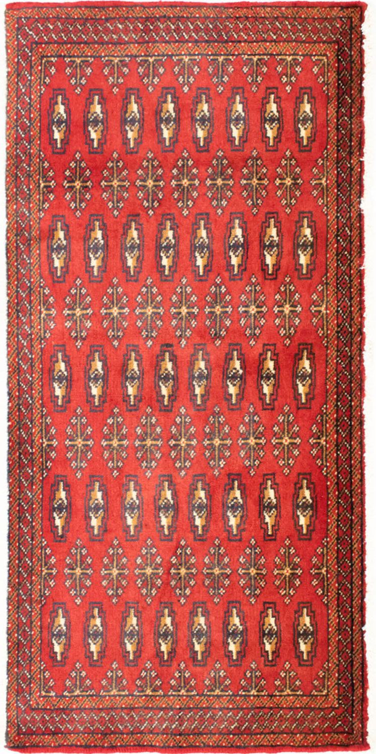 Turkaman tapijt - 130 x 60 cm - rood