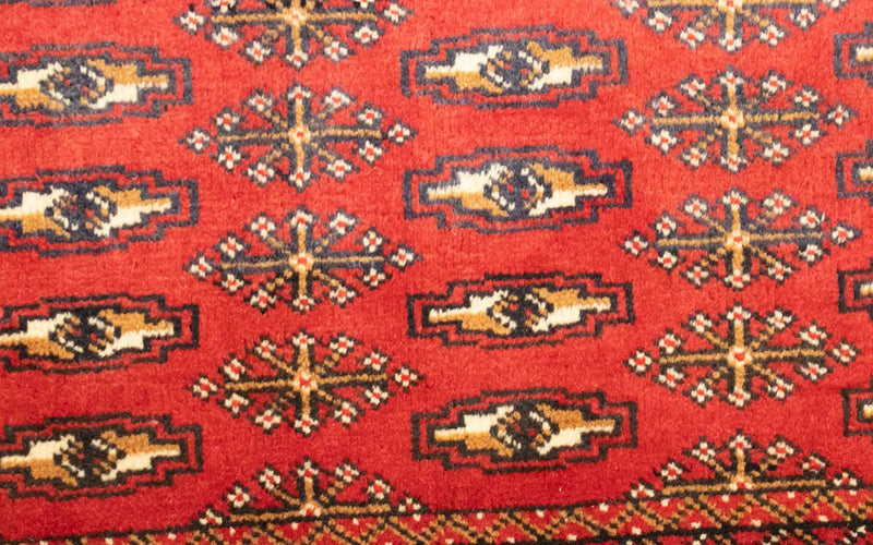Turkaman tapijt - 130 x 60 cm - rood