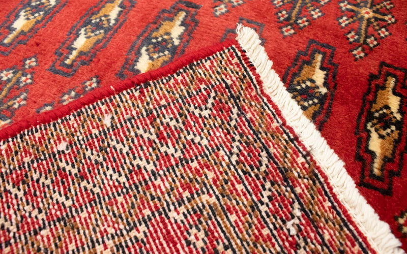 Turkaman tapijt - 130 x 60 cm - rood