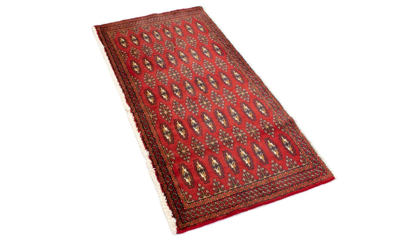 Turkaman tapijt - 130 x 60 cm - rood