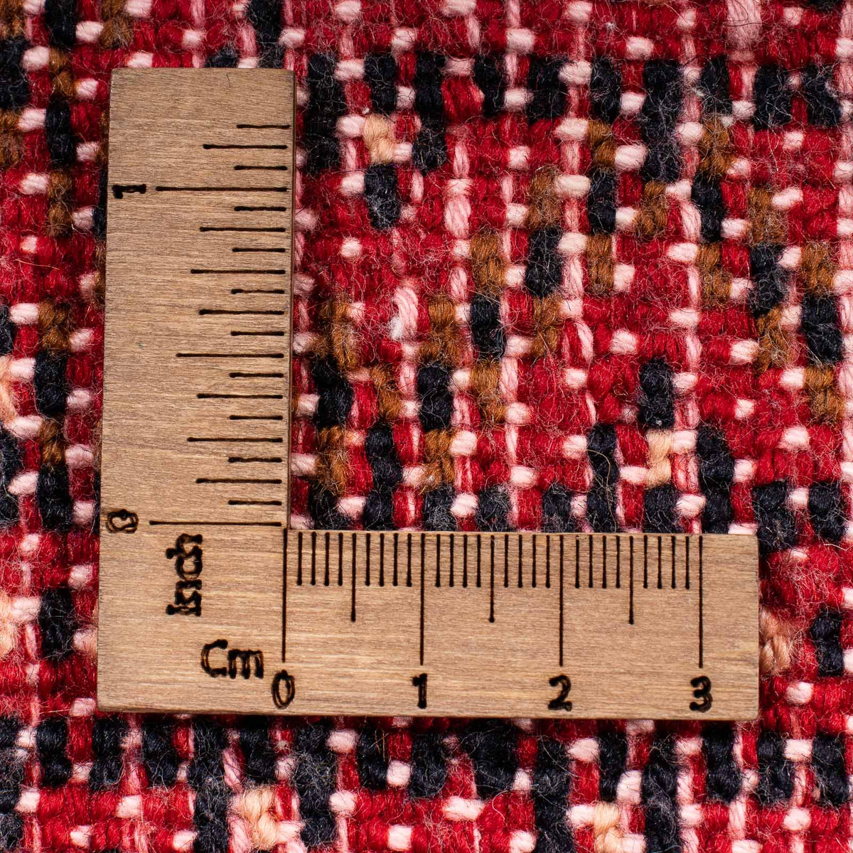 Loper Turkaman tapijt - 100 x 50 cm - donkerrood