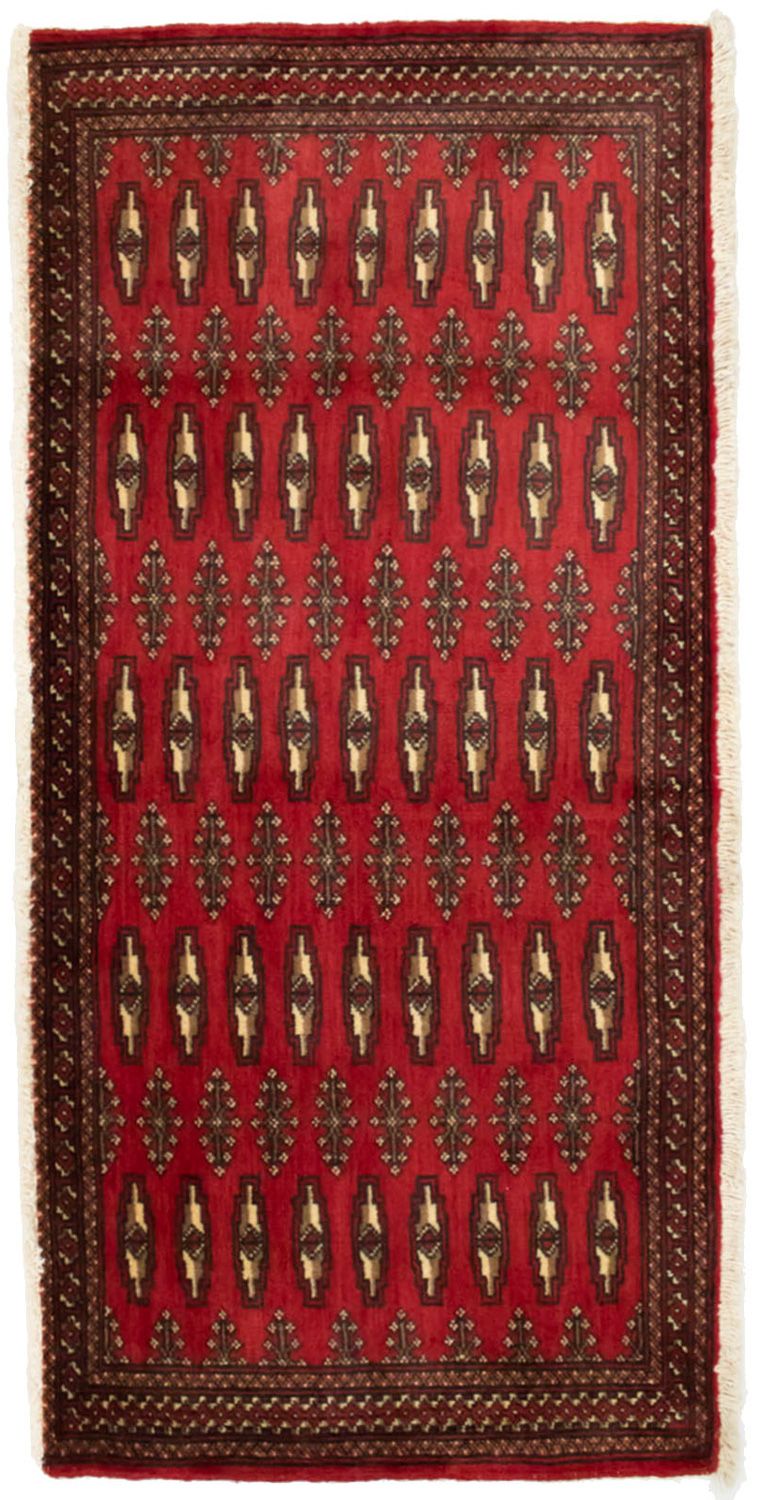Turkaman tapijt - 130 x 60 cm - rood