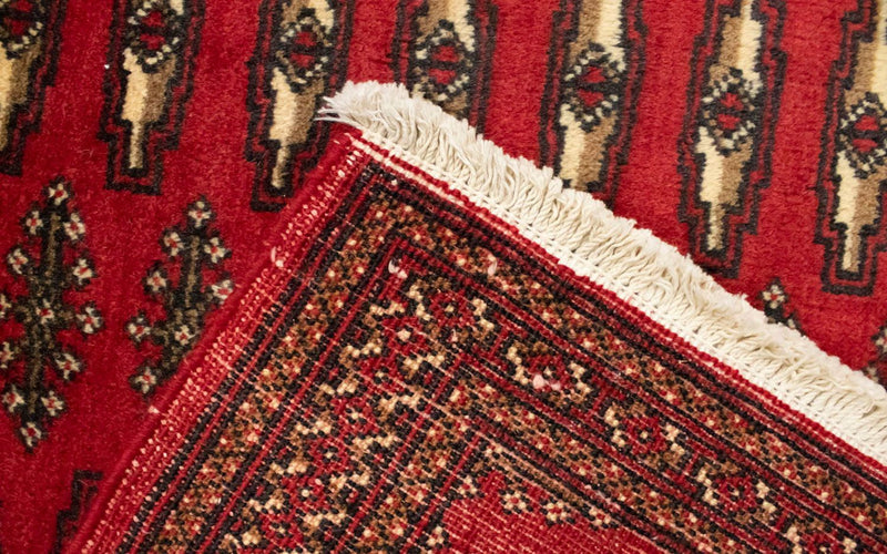 Turkaman tapijt - 130 x 60 cm - rood