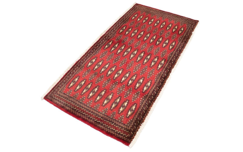 Turkaman tapijt - 130 x 60 cm - rood
