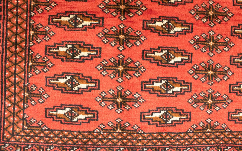 Turkaman tapijt - 130 x 60 cm - rood