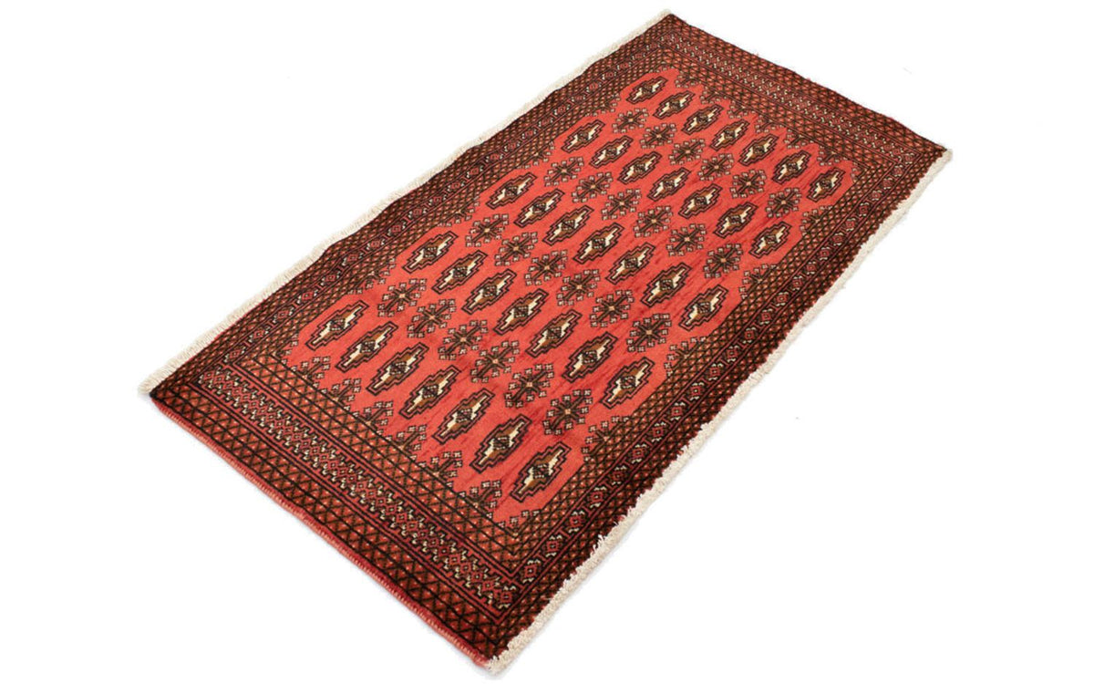 Turkaman tapijt - 130 x 60 cm - rood
