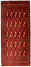 Turkaman tapijt - 130 x 60 cm - rood
