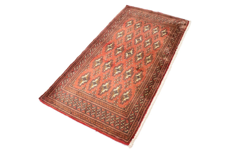 Turkaman tapijt - 130 x 60 cm - roest