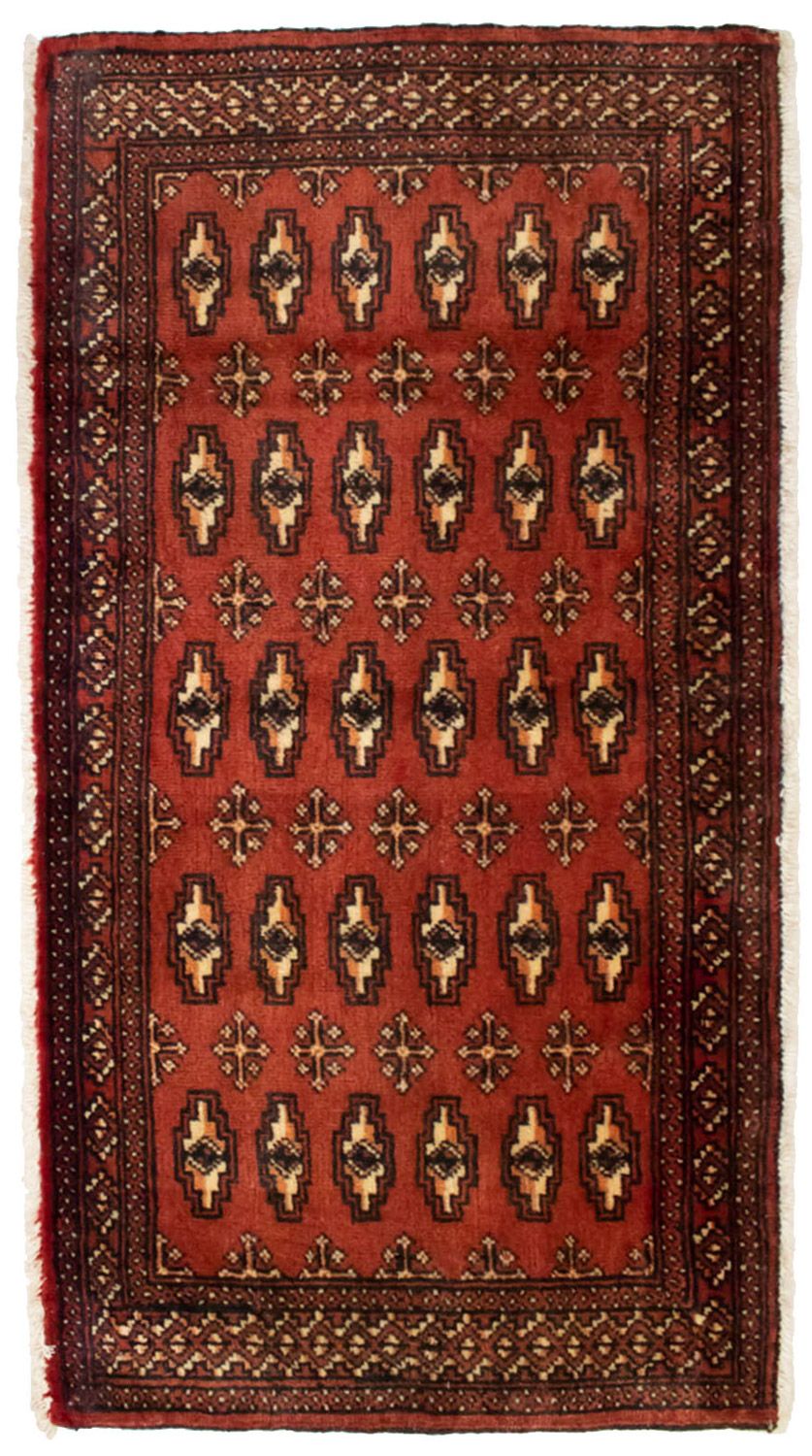 Turkaman tapijt - 130 x 60 cm - rood