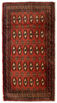 Turkaman tapijt - 130 x 60 cm - rood