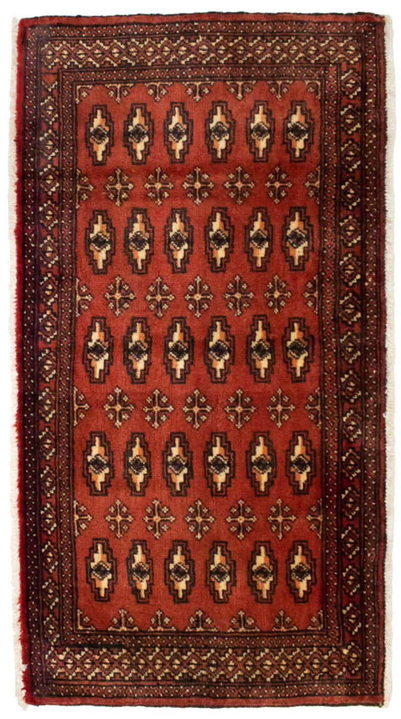 Turkaman tapijt - 130 x 60 cm - rood