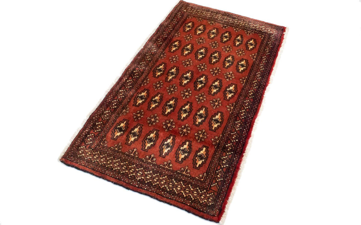 Turkaman tapijt - 130 x 60 cm - rood